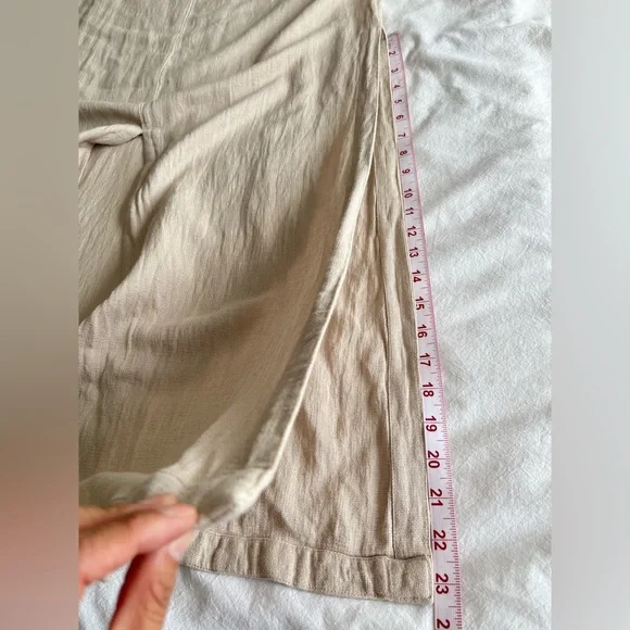 Soft Surroundings Boho Linen Blend Maxi Dress, L Lagenlook Oversized Resortwear - Picture 12 of 14